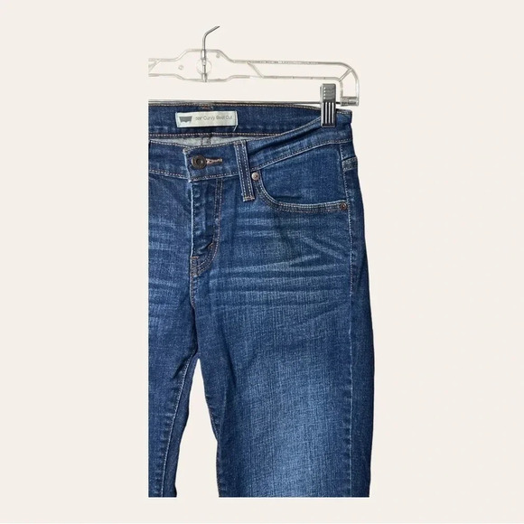 Women’s LEVI’S 529 CURVY BOOTCUT DENIM JEANS‎ SIZE 4M MEDIUM/DARK WASH IN COLOR - Picture 2 of 10